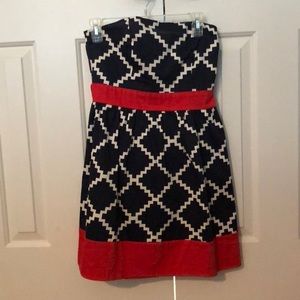 Monteau Strapless Dress